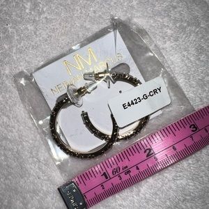 Neiman Marcus brand hoop earrings New!